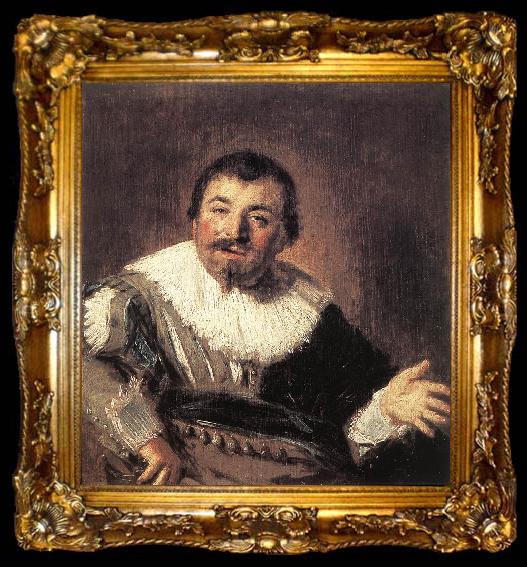 framed  HALS, Frans Portrait of a Man Holding a Book g, ta009-2